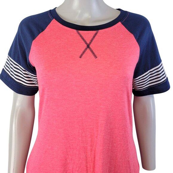 Camisa Mini Shirt Dress Women Small Pink Blue A-line New with Tags Spring Casual - Picture 5 of 10